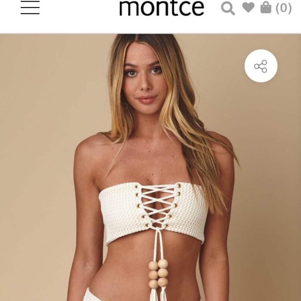Montce Bone Crochet Corset Top